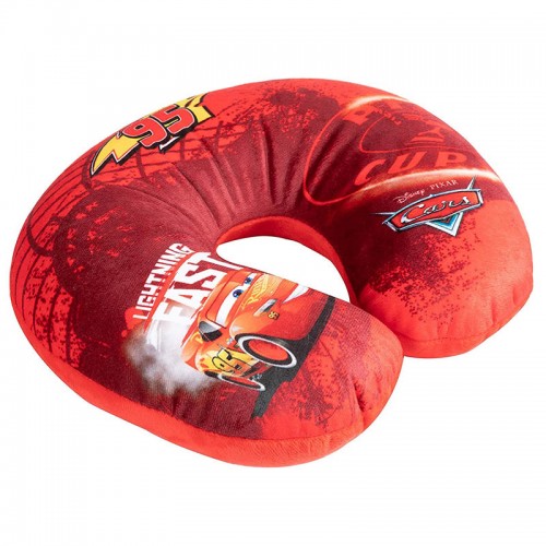 Παιδικό Μαξιλαράκι Αυχένα Ταξιδιού Cars McQueen Lightning Fast 27cm x 23cm Γαλάζιο 1 Τεμάχιο