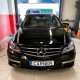 Μπροστινά Φανάρια Set Για Mercedes-Benz C-Class W204 11-14 DRL & Led Φλας Μαύρα H7 Με Μοτέρ