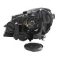 Μπροστινά Φανάρια Set Για Mercedes-Benz C-Class W204 11-14 DRL & Led Φλας Μαύρα H7 Με Μοτέρ
