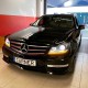 Μπροστινά Φανάρια Set Για Mercedes-Benz C-Class W204 11-14 DRL & Led Φλας Μαύρα H7 Με Μοτέρ