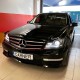 Μπροστινά Φανάρια Set Για Mercedes-Benz C-Class W204 11-14 DRL & Led Φλας Μαύρα H7 Με Μοτέρ