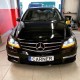 Μπροστινά Φανάρια Set Για Mercedes-Benz C-Class W204 11-14 DRL & Led Φλας Μαύρα H7 Με Μοτέρ