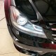 Μπροστινά Φανάρια Set Για Mercedes-Benz C-Class W204 11-14 DRL & Led Φλας Μαύρα H7 Με Μοτέρ
