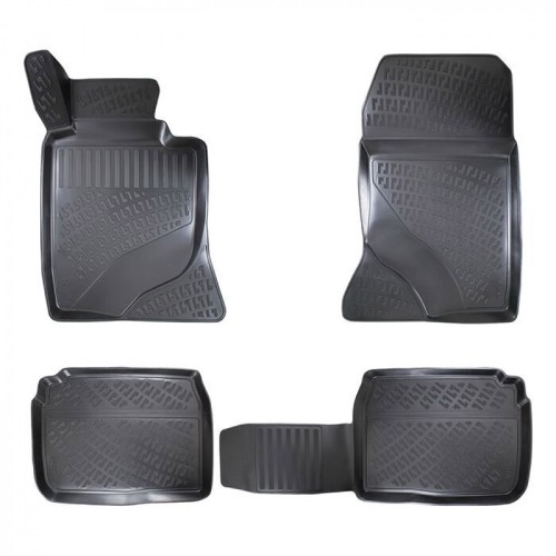 Πατάκια Σκαφάκια 3D Από Λάστιχο TPE Για Mercedes E-Class (Multiform) W124/W210/W211/CLS W219 Rizline 4 Τεμάχια Μαύρα Χωρίς Κουμπώματα