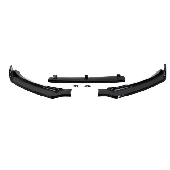 Μπροστινό Spoiler Για Audi A4 B8 11-15 Facelift Γυαλιστερό Μαύρο 3 Τεμάχια
