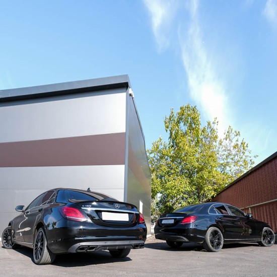 Αεροτομή Πορτ Παγκάζ Για Mercedes-Benz C-Class W205 Sedan 14-21 Amg Look Lipspoiler Abs Πλαστικό Άβαφο
