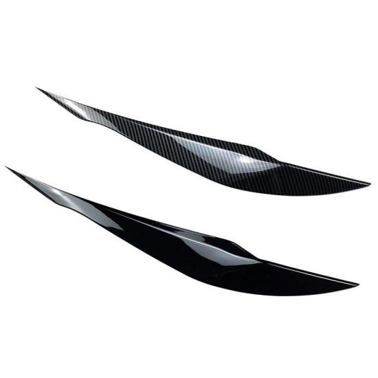 Φρυδάκια Μπροστινών Φαναριών Για Bmw 3 F30 / F31 2011-2019 Βαμμένα Μάυρο Γυαλιστερό Χρώμα 2 Τεμάχια