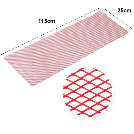 Σίτα Προφυλακτήρα Universal Αλουμινίου 120x25cm Κόκκινο 1 Τεμάχιο