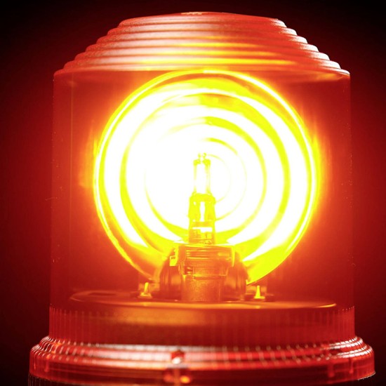 Φάρος Ασφαλείας Αυτοκινήτου Osram Beacon Light H1 24Volt 2200K 150 x 193 mm Πορτοκαλί RΒL101