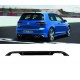 Diffuser Πίσω Προφυλακτήρα Για VW Golf VII (7) 13-17 R-Look Για Απλή & GTI Έκδοση Προφυλακτήρα Με 2 Διπλές Εξάτμισεις Αριστερά & Δεξιά Γυαλιστερό Μαύρο Από Abs Πλαστικό 1 Τεμάχιο