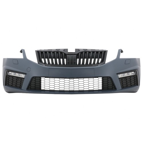 Μπροστινός Προφυλακτήρας Για Skoda Octavia 3 (5E) 17-19 Facelift RS Look Με DRL