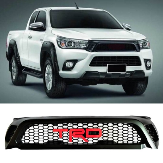 Μάσκα Για Toyota Hilux 2015+ Revo Μαύρο Χρώμα TRD