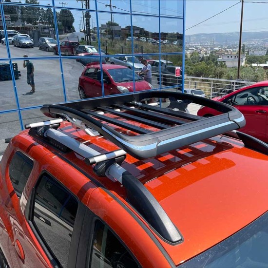 Σχάρα Οροφής Αυτοκινήτου Αλουμινίου Aero "4x4" Μαύρη 140x100cm 28829