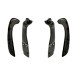 Χειρολαβές Πόρτας Εσωτερικές Για Renault Megane 3 09-17 / Fluence 09-15 Εμπρός Αριστερά & Δεξιά Σετ 4 Τεμαχίων Μαύρο
