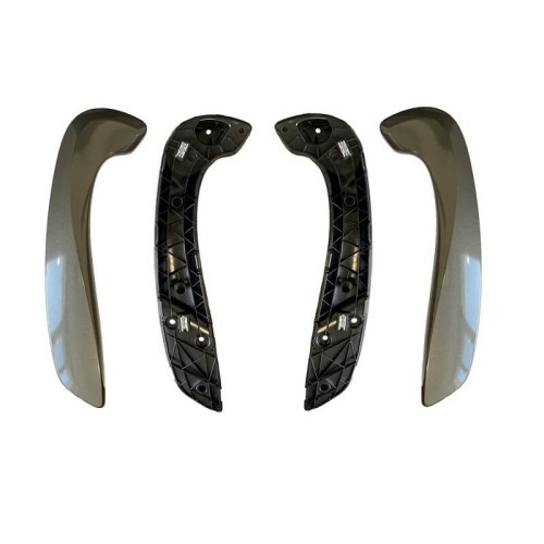 Χειρολαβές Πόρτας Εσωτερικές Για Renault Megane 3 09-17 / Fluence 09-15 Εμπρός Αριστερά & Δεξιά Σετ 4 Τεμαχίων Smoke / Γκρι