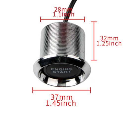 Κιτ Εκκίνησης Engine Start / Stop Pivot Illumi Starter 12V Led Μπλε