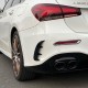 Πλαινά Πτερύγια Πισινού Προφυλακτήρα Για Mercedes-Benz  A-Class W177 Hatchback Με Amg Line Προφυλακτήρα Γυαλιστερό Μαύρο 2 Τεμάχια
