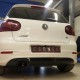 Πισινός Προφυλακτήρας Για VW Golf V (5) 03-08 R32 Look Με Εξατμίσεις Αριστερά Γυαλιστερό Μαύρο Από Abs Πλαστικό