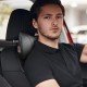 Μαξιλαράκι Αυχένα Αυτοκινήτου Από Δερματίνη Μαύρο Με Κόκκινη Ραφή  Otom NPW-102 1 Τεμάχιο