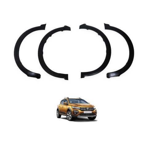 Πλαϊνά Φτερά Τροχών Για Dacia Sandero 2021+ "Stepway Look" Σετ 4 Τεμαχίων