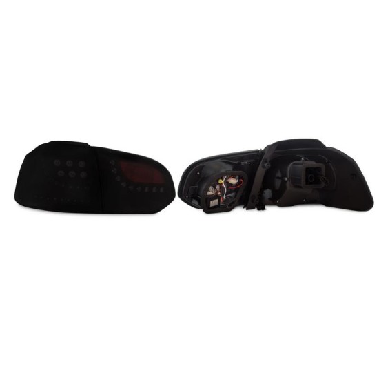 Πισινά Φανάρια Set Για Vw Golf VI (6) 08-12 Led Dynamic Urban Style Μαύρα Winjet