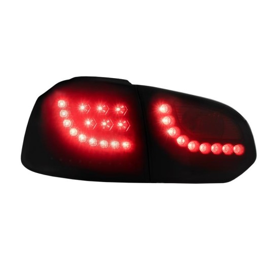 Πισινά Φανάρια Set Για Vw Golf VI (6) 08-12 Led Dynamic Urban Style Μαύρα Winjet