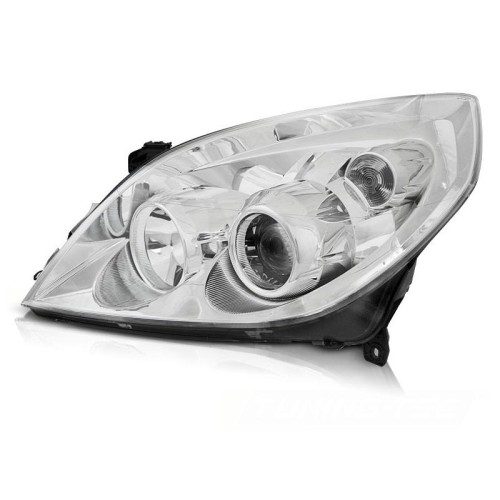 Φανάρι Μπροστινό Αριστερό Για Opel Vectra C Facelift 05-08 H7/H1 Χρώμιο TYC