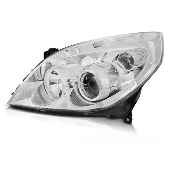 Φανάρι Μπροστινό Αριστερό Για Opel Vectra C Facelift 05-08 H7/H1 Χρώμιο TYC