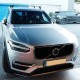 Μπάρες Οροφής Αλουμινίου Αεροδυναμικές CRUZ Airo T-128cm Σετ Με Πόδια Για Volvo XC90 2015+ Χωρίς Railing Ασημί 2 Τεμάχια