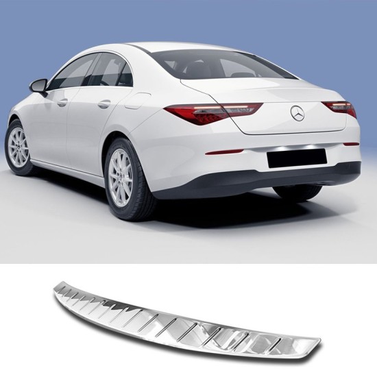 Προστατευτικό Πίσω Προφυλακτήρα Για Mercedes-Benz CLA C118 19+ Από Ανοξείδωτο Ατσάλι (Steel)