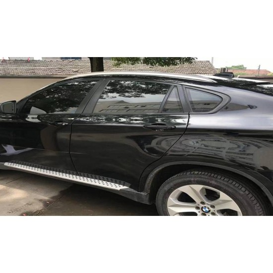 Μπάρες Οροφής Railing Για BMW X6 E71 2008-2015 Flush-Rails Αλουμινίου Ασημί 2 Τεμάχια
