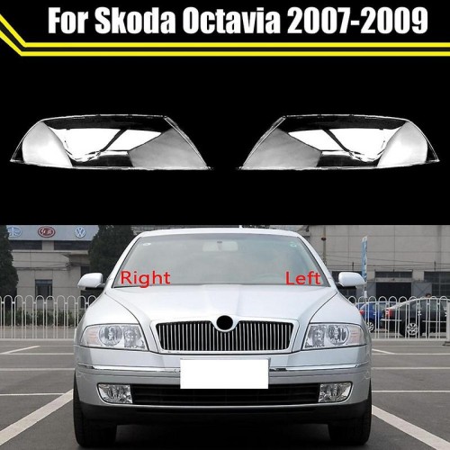 Κρύσταλλα Φαναριών Για Skoda Octavia 04-09 Sedan / Touring Ζευγάρι 2 Τεμάχια