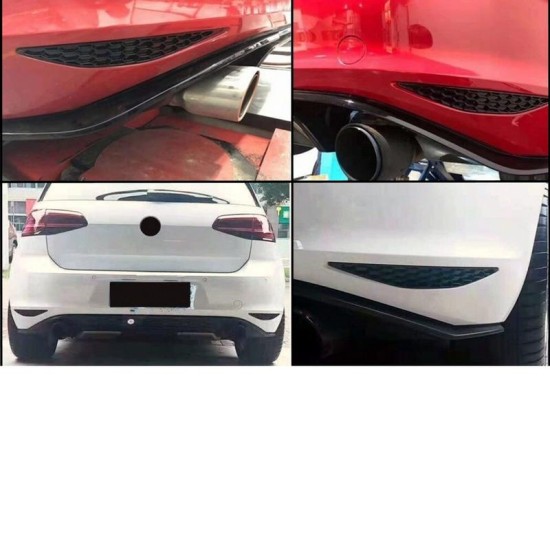 Delete Kit Αντανακλαστικών Πίσω Προφυλακτήρα VW Golf VII (7) 13-17 GTI Honeycomb 2 Τεμάχια