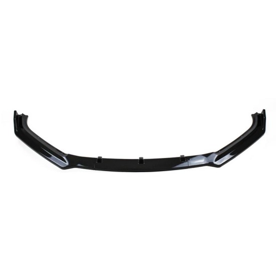 Μπροστινό Spoiler Για Audi A4 B9 15-19 Γυαλιστερό Μαύρο 3 Τεμάχια