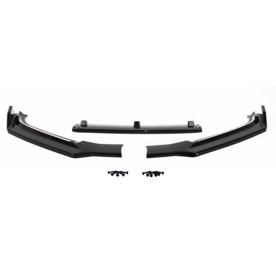 Μπροστινό Spoiler Για Audi A4 B9 15-19 Γυαλιστερό Μαύρο 3 Τεμάχια