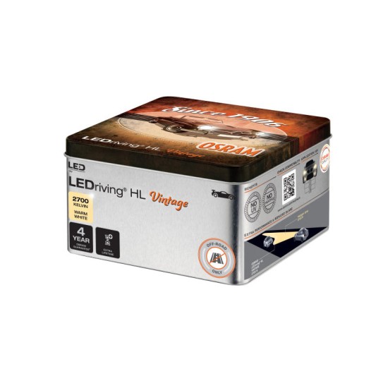 Λάμπες Led H7/H18 Osram 12Volt 18Watt LEDriving HL Vintage 2700k Κίτρινο Χρώμα 64210DWVNT-2MB 2 Τεμάχια