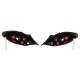 Πισινά Φανάρια Set Για Opel Corsa D 3D 06-14 OPC Look Κόκκινο/Φιμέ TYC