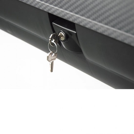 Μπαγκαζιέρα Οροφής Αυτοκινήτου Rackit 320lt Carbon Με Μονό Άνοιγμα