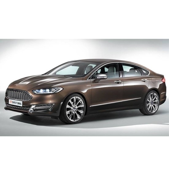 Μπροστινά Φανάρια Set Για Ford Mondeo mk5 13-16 DRL Chrome H7/Led Με Φλας Dynamic Carner