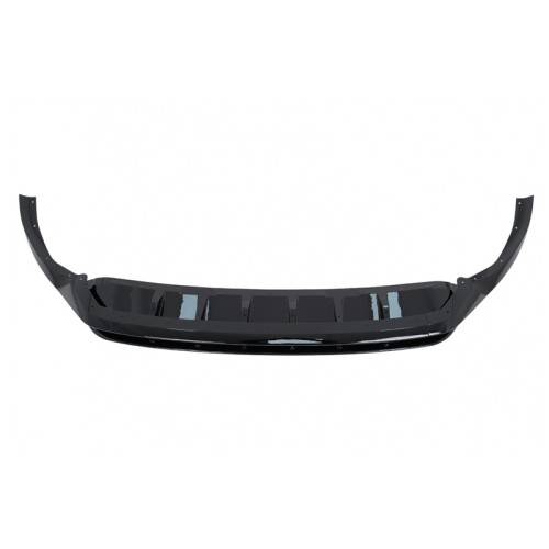 Μπροστινό Spoiler Για Audi Q8 S-Line (2018-2023) Γυαλιστερό Μαύρο 4 Τεμάχια