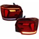 Πισινά Φανάρια Set Για Vw Polo AW 2018+ Led R-Line Look Red/Crystal
