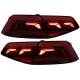 Πισινά Φανάρια Set Για VW Passat B8 3G (2015-2019) Limousine Sequential Dynamic Φλας B8.5 Design Red/Crystal
