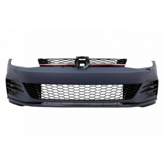 Μπροστινός Προφυλακτήρας Για VW Golf VII (7) 13-17 Upgrade to GTI 7.5 Look 17-19 Σετ Με Μάσκα & Led Προβολείς