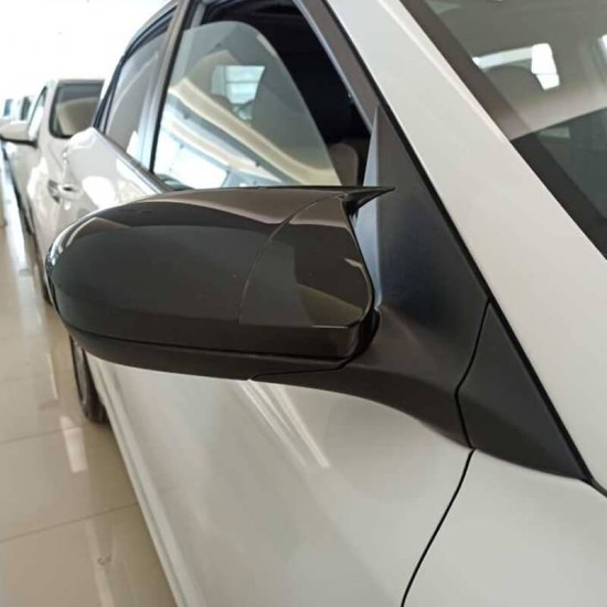 Καπάκια Καθρεφτών Για Hyundai I20 2014-2020 Χωρίς Φλας Γυαλιστερό Μαύρο 2 Τεμάχια