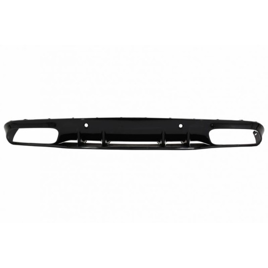 Diffuser Πίσω Προφυλακτήρα Για Mercedes-Benz C-Class C205 Coupe 14-21 Amg 63 Look Με Μαύρες Μπούκες