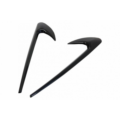 Αυτοκόλλητα Σήματα Φτερού Για Mercedes-Benz  GLC X253 , C-Class W205 , E--Class W213 Μαύρο Γυαλιστερό 2 Τεμάχια