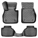 Πατάκια Σκαφάκια 3D Από Λάστιχο TPE Για  Bmw X1 U11 2022+ / X2 U10 2024+ Black Rizline 4  Τεμάχια Μαύρα