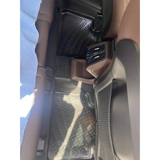 Πατάκια Σκαφάκια 3D Από Λάστιχο TPE Για  Bmw X1 U11 2022+ / X2 U10 2024+ Black Rizline 4  Τεμάχια Μαύρα