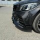 Μπροστινό Spoiler Για Mercedes-Benz  C-Class C205 / W205 Facelift 19-21 Amg Line Μαύρο Γυαλιστερό Brabus Look 3 Τεμάχια