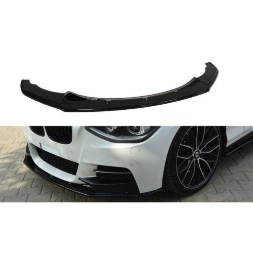 Μπροστινό Spoiler Για Bmw 1 F20 11-15 M-Pack Μαύρο Γυαλιστερό